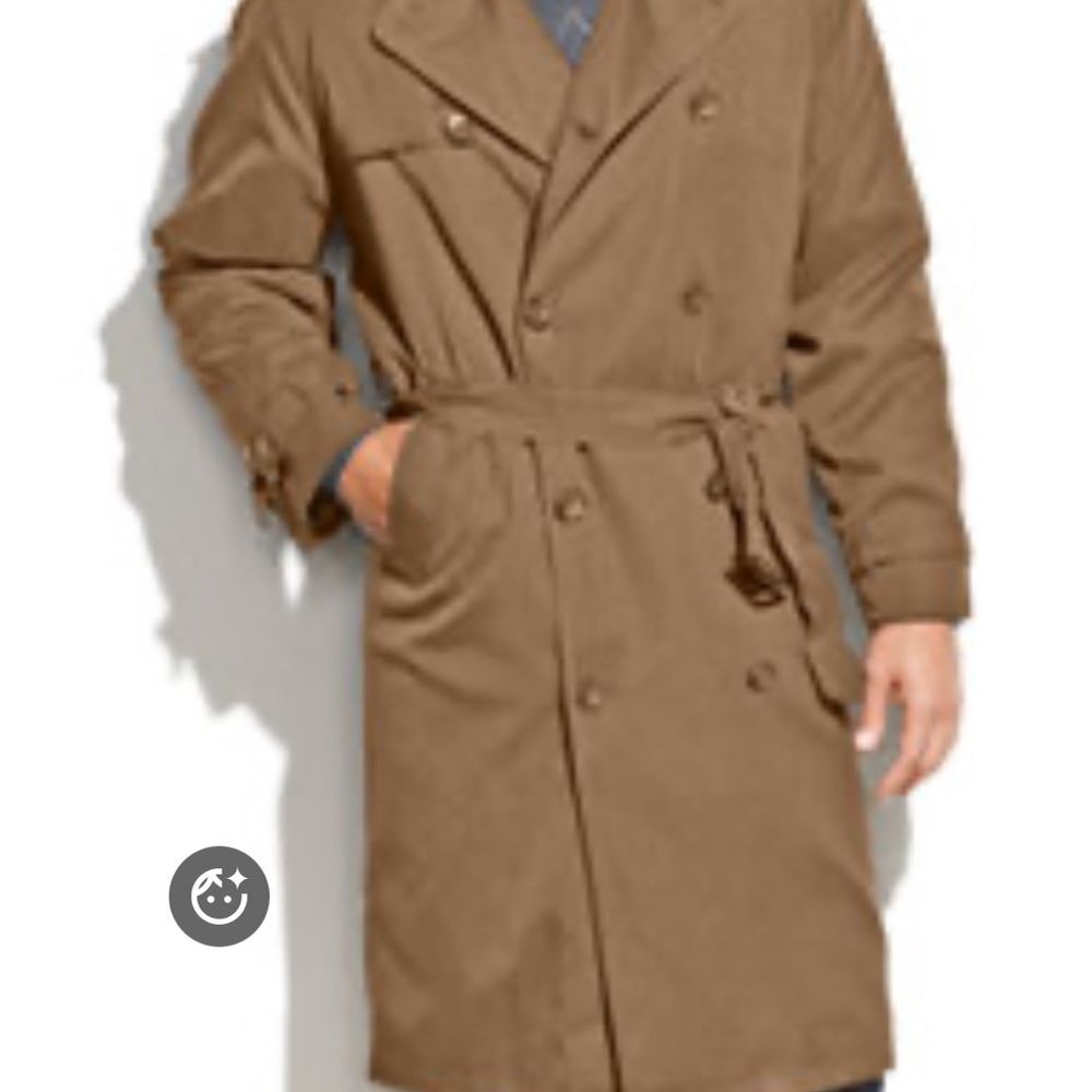 London Fog Men's Classic Brown Trench Coat